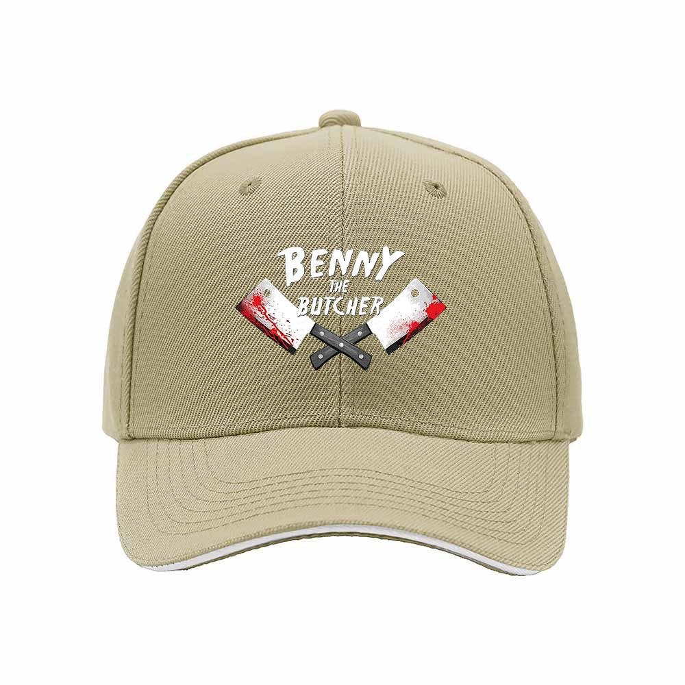 Benny The Butcher Crossed Cleavers Mens Baseball Cap Gift - Image 4