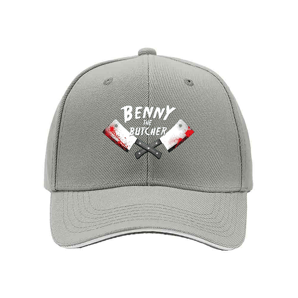 Benny The Butcher Crossed Cleavers Mens Baseball Cap Gift - Image 7