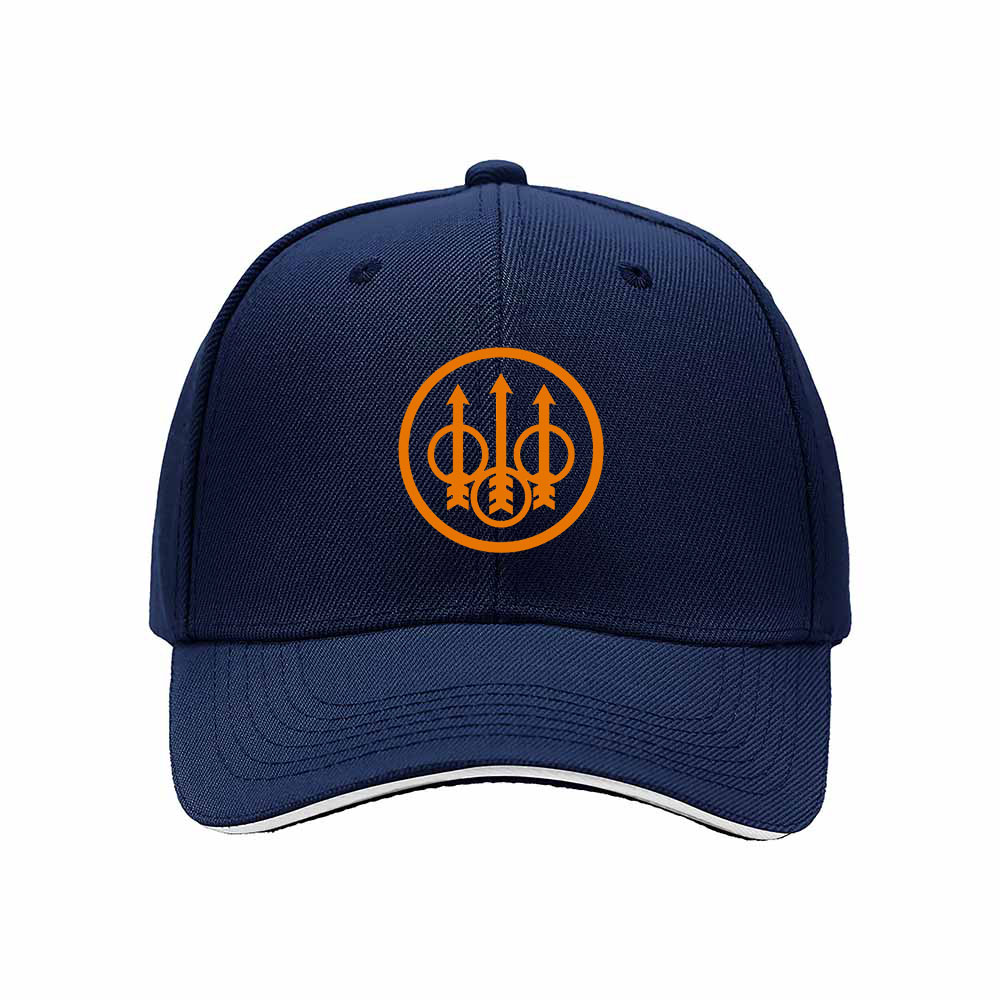 Black Baseball Cap with Orange Symbol Design for Men Women Gift Fashion Accessory - Image 2