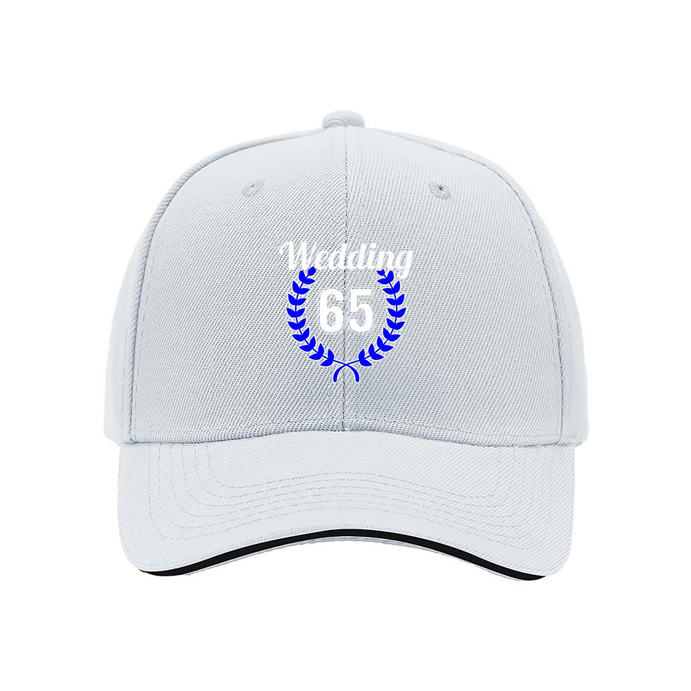 Wedding 65th Anniversary Men's Baseball Cap Gift - Image 5