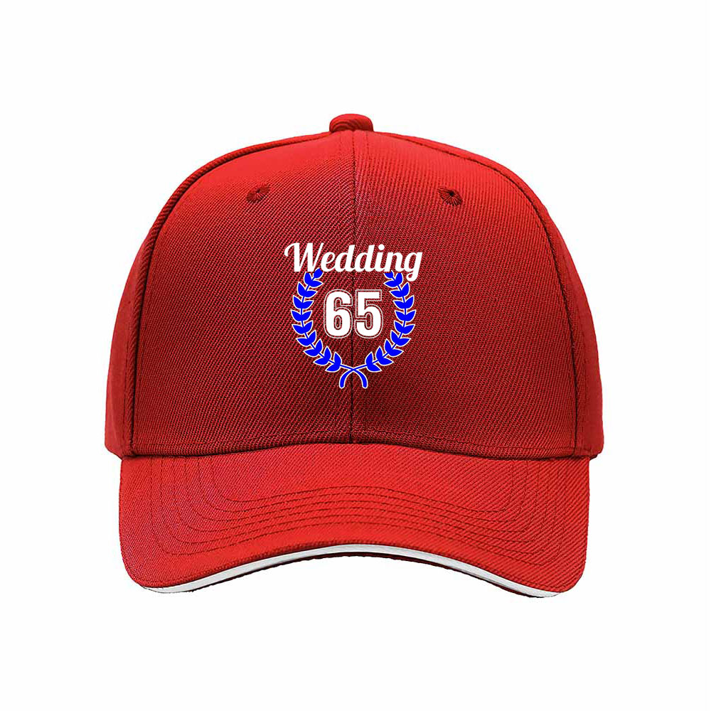 Wedding 65th Anniversary Men's Baseball Cap Gift - Image 6