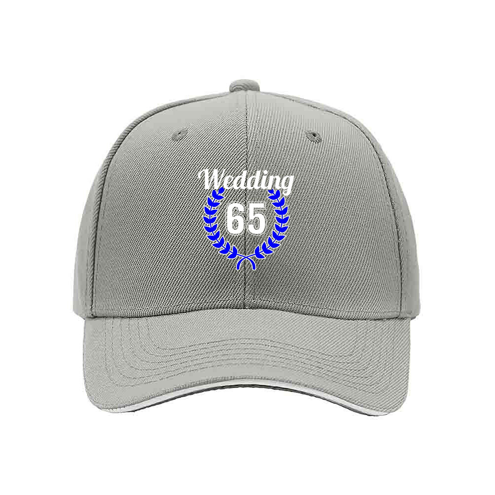 Wedding 65th Anniversary Men's Baseball Cap Gift - Image 7