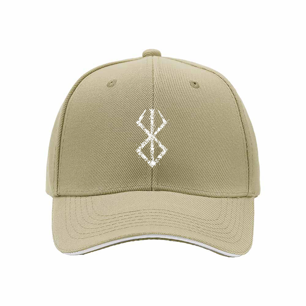 Black Baseball Cap with White Symbol Design for Men Women Casual Gift Wear - Image 4