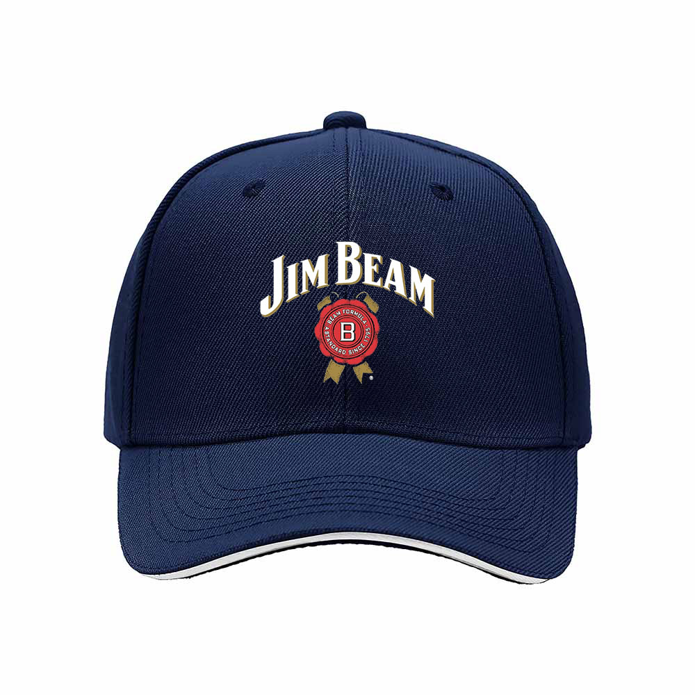 Jim Beam Logo Men's Baseball Cap Black Embroidered Hat Gift - Image 2