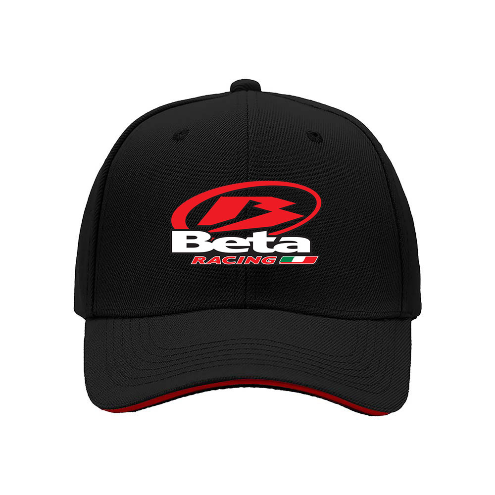 Beta Racing Logo Men's Baseball Cap Black Red Design