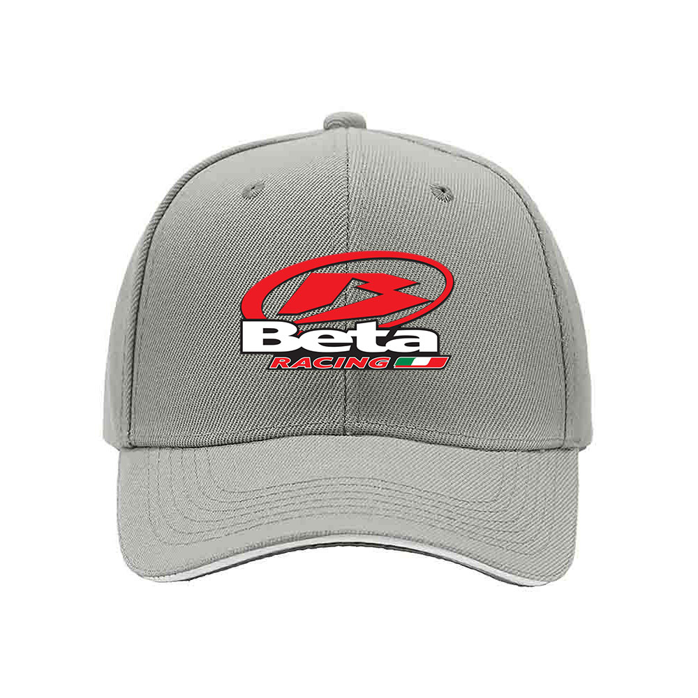 Beta Racing Logo Men's Baseball Cap Black Red Design - Image 7