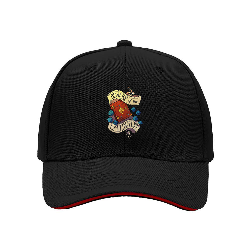 Beware of the Smiling Cat Embroidered Baseball Cap for Men Women