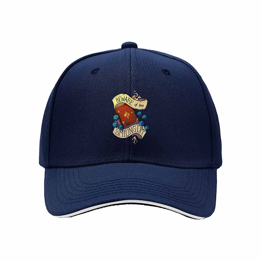 Beware of the Smiling Cat Embroidered Baseball Cap for Men Women - Image 2