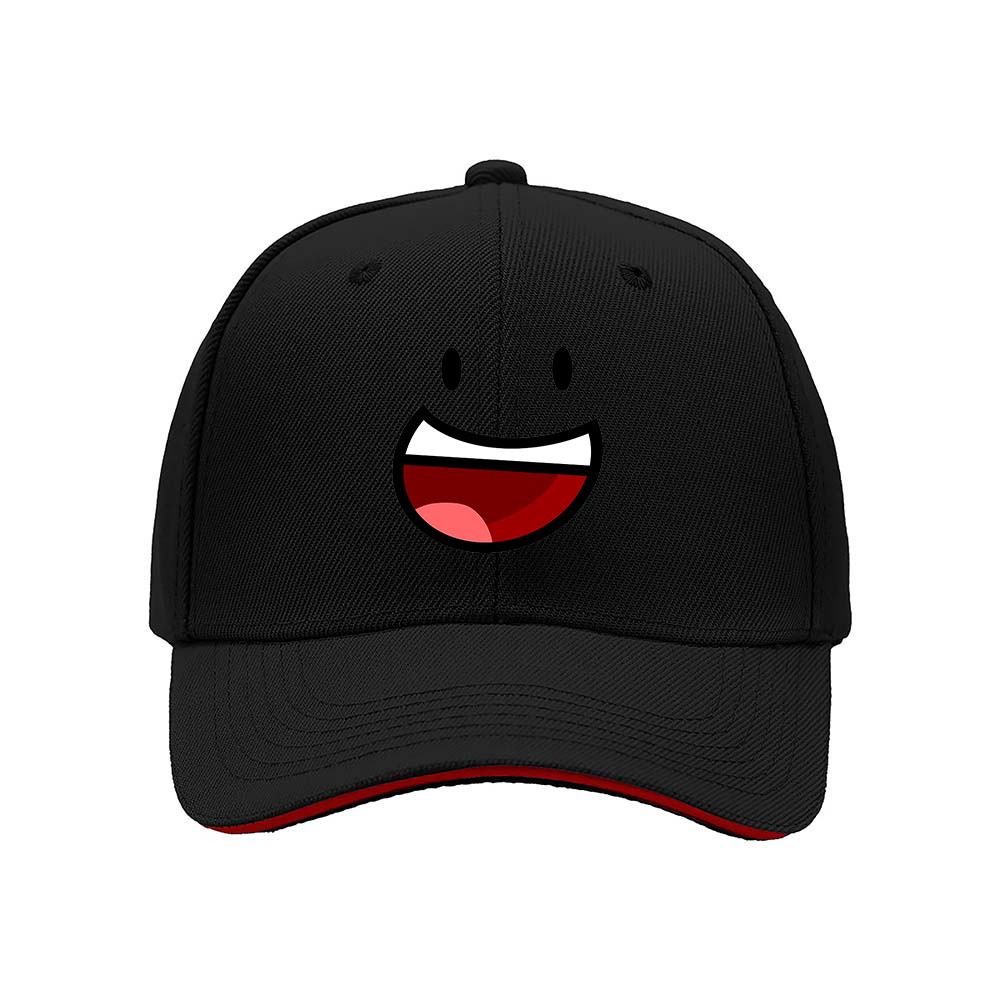 Smiling Face Baseball Cap Men's Women's Gift Hat Fun Emoji Design