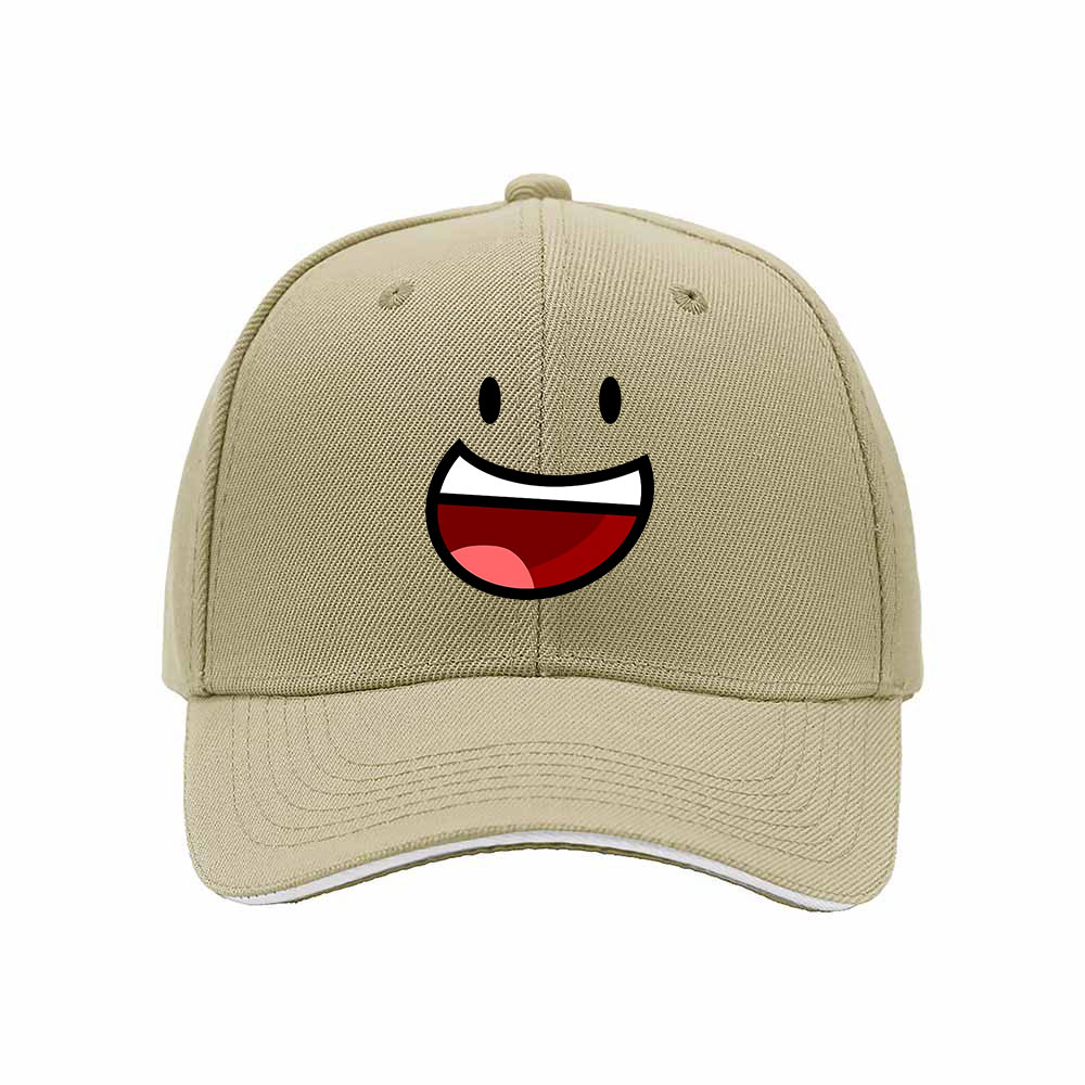 Smiling Face Baseball Cap Men's Women's Gift Hat Fun Emoji Design - Image 4