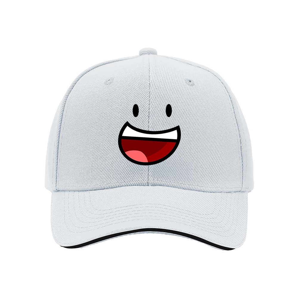 Smiling Face Baseball Cap Men's Women's Gift Hat Fun Emoji Design - Image 5