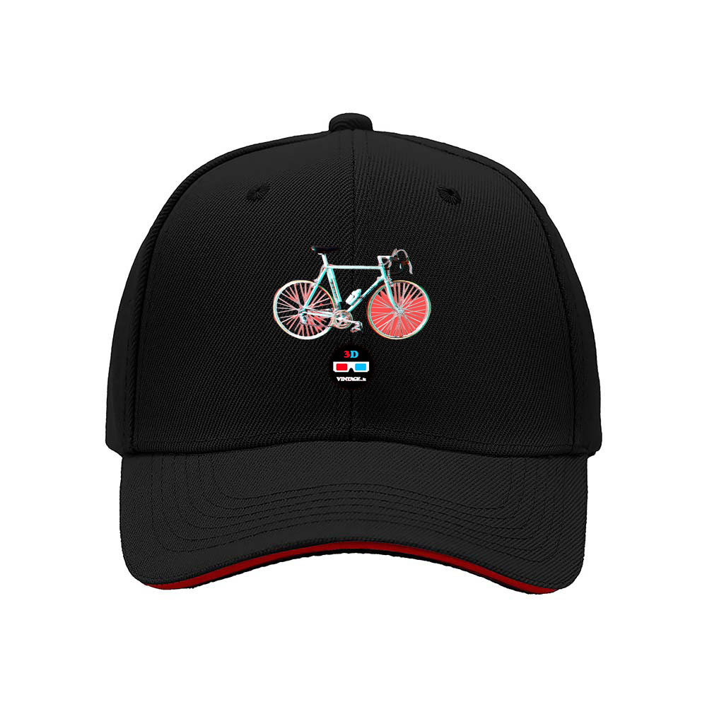 3D Bicycle Print Men's Baseball Cap Gift for Cyclists
