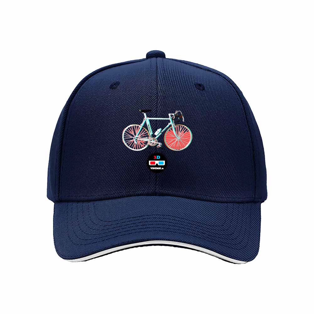 3D Bicycle Print Men's Baseball Cap Gift for Cyclists - Image 2