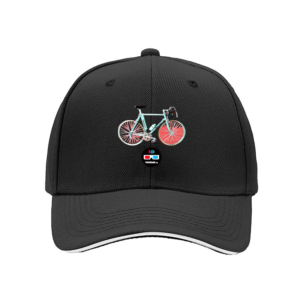 3D Bicycle Print Men's Baseball Cap Gift for Cyclists - Image 3