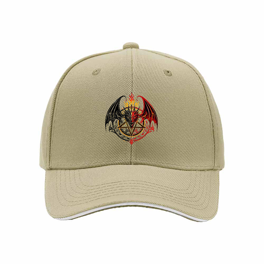 Black Dragon Flame Baseball Cap Men's Women's Gift Fashion Hat - Image 4