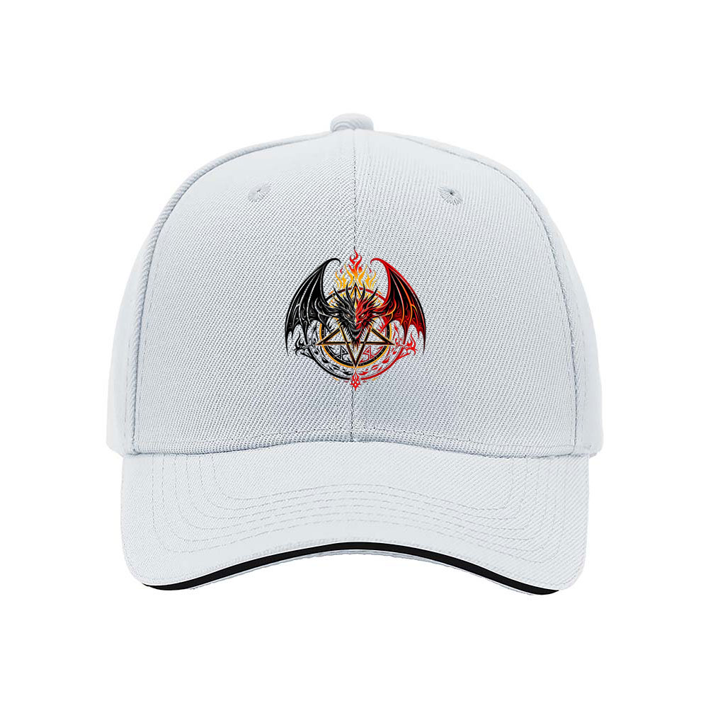 Black Dragon Flame Baseball Cap Men's Women's Gift Fashion Hat - Image 5
