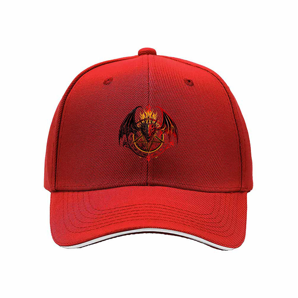 Black Dragon Flame Baseball Cap Men's Women's Gift Fashion Hat - Image 6