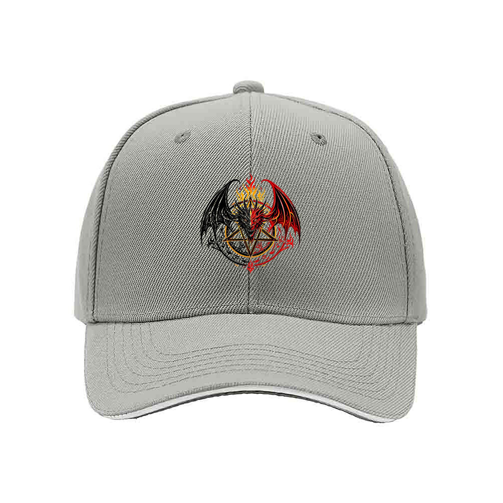Black Dragon Flame Baseball Cap Men's Women's Gift Fashion Hat - Image 7