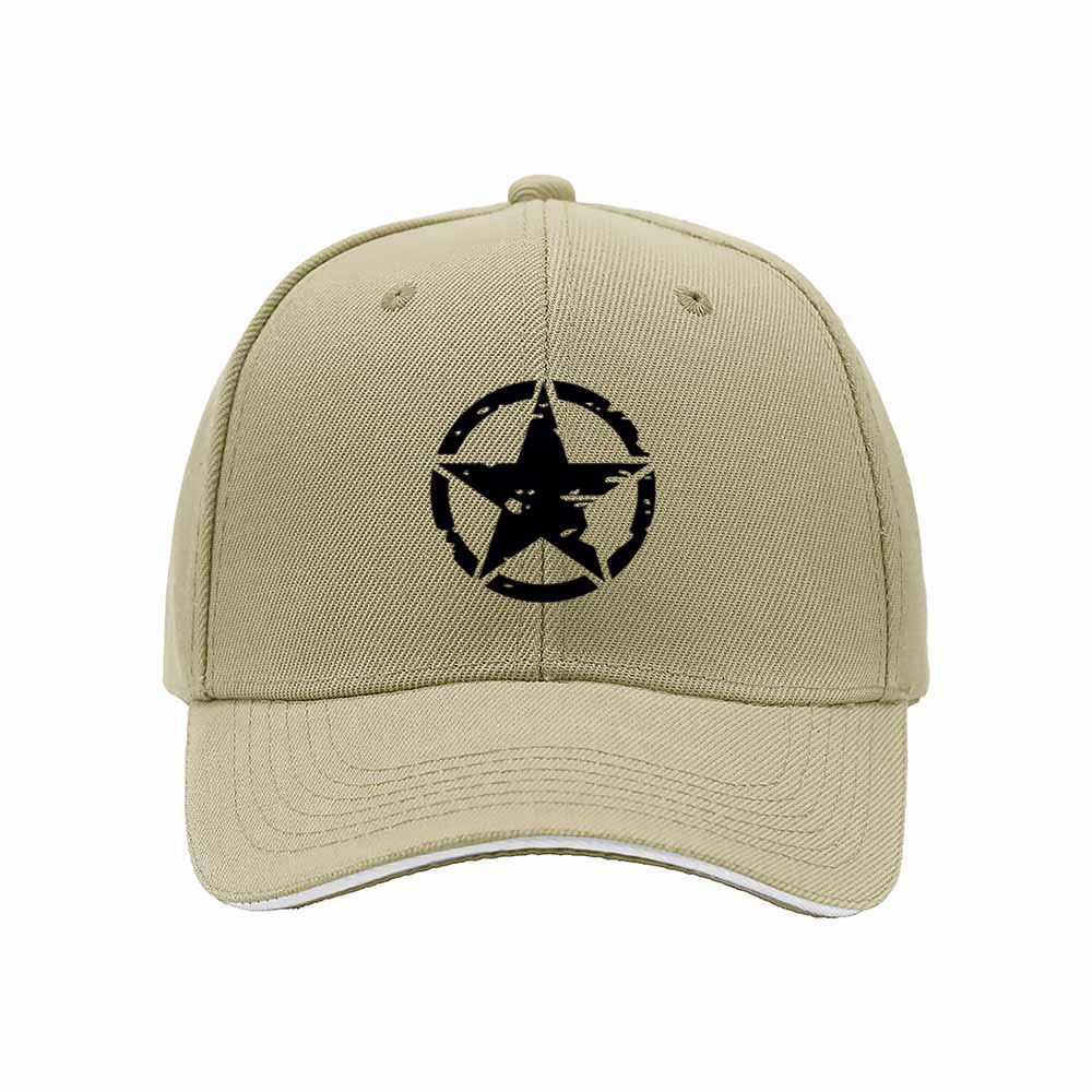 Black Star Logo Baseball Cap Men's Women's Casual Gift Hat - Image 4