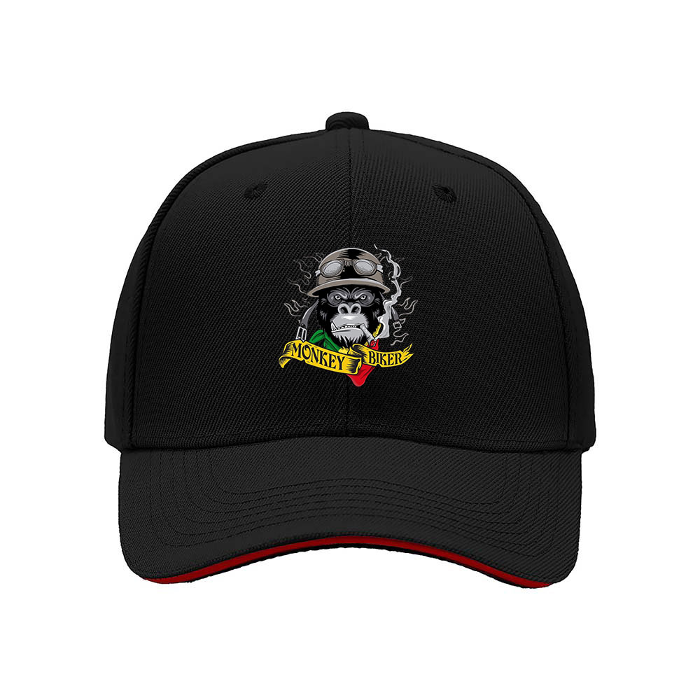 Monkey Biker Men's Baseball Cap Cool Gift for Riders
