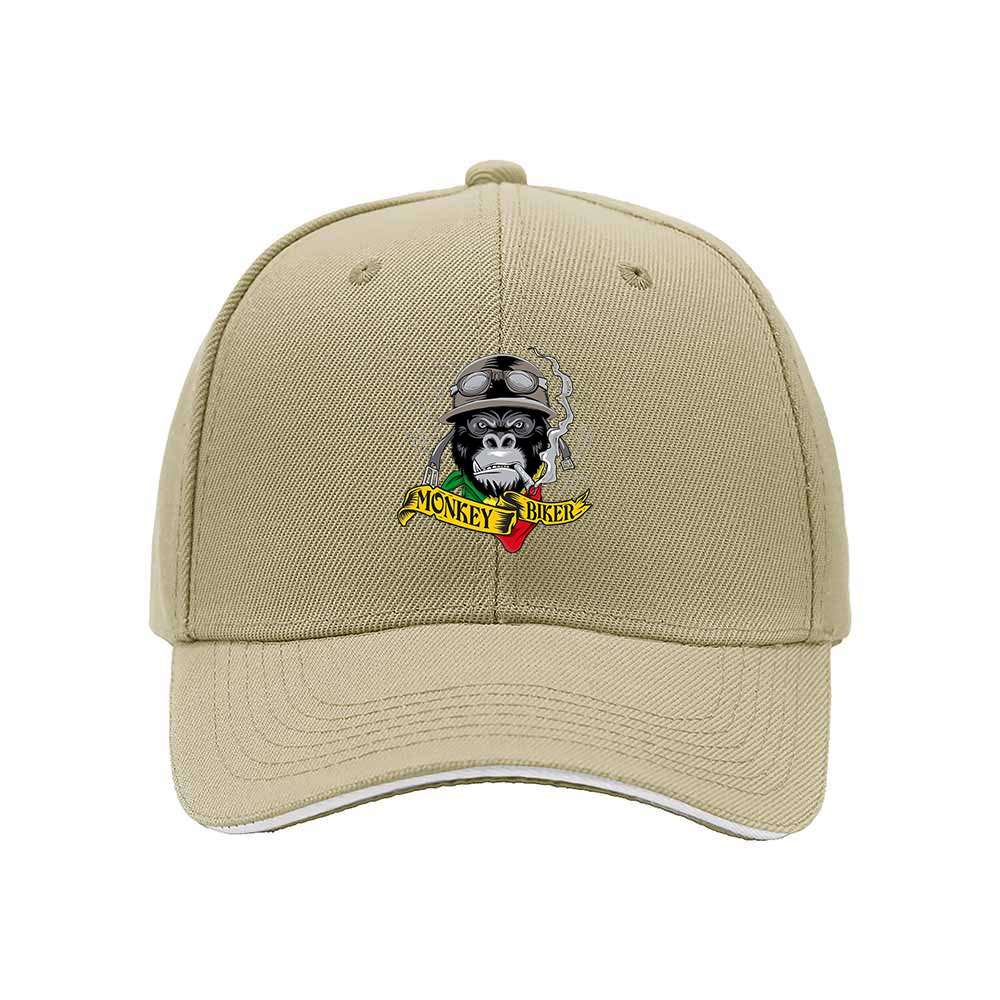 Monkey Biker Men's Baseball Cap Cool Gift for Riders - Image 4