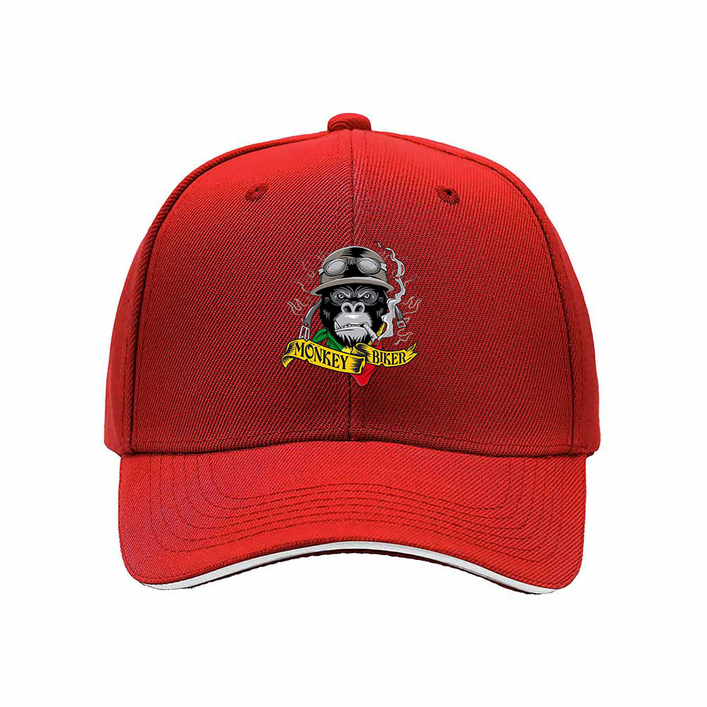 Monkey Biker Men's Baseball Cap Cool Gift for Riders - Image 6