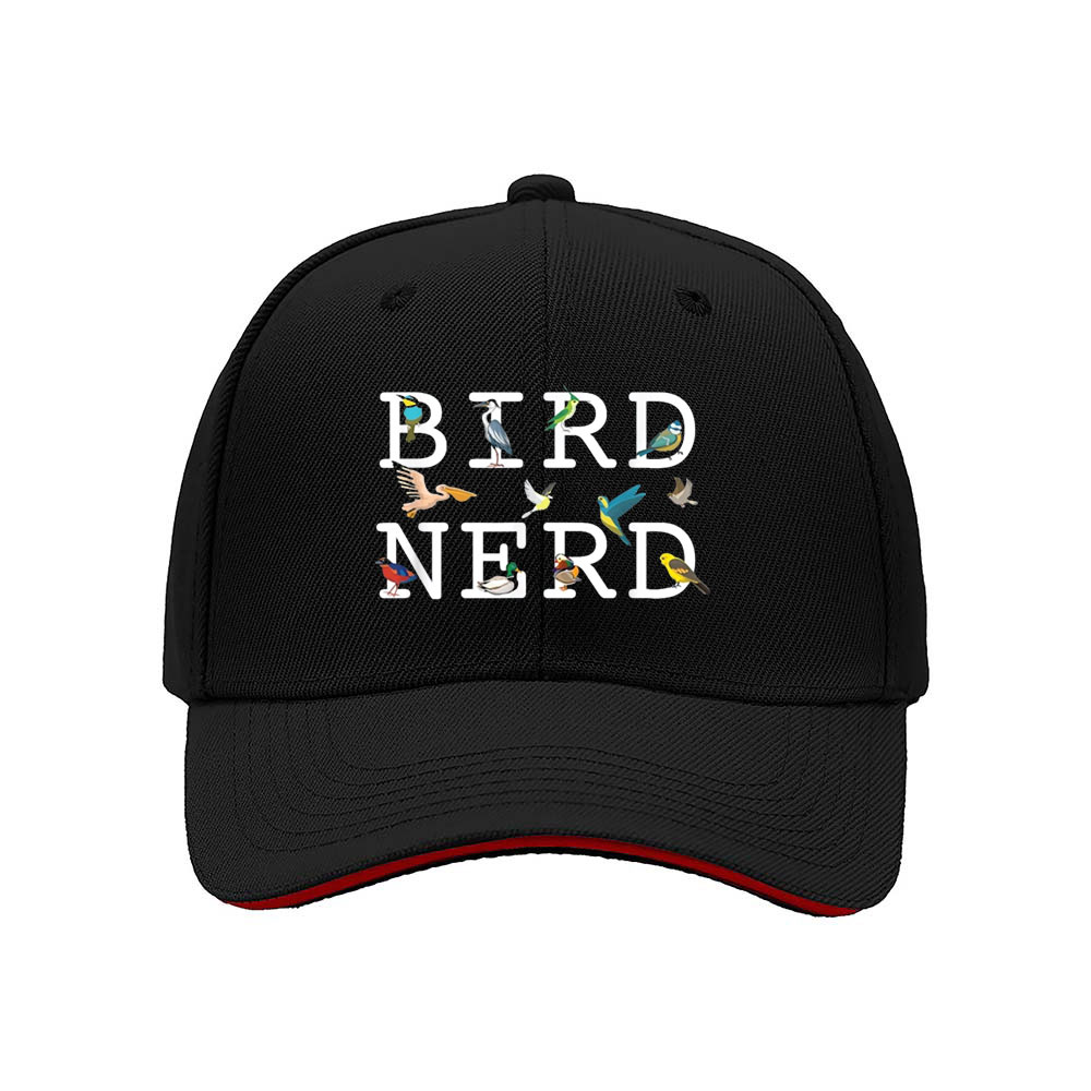Bird Nerd Embroidered Baseball Cap Men Women Gift Hat