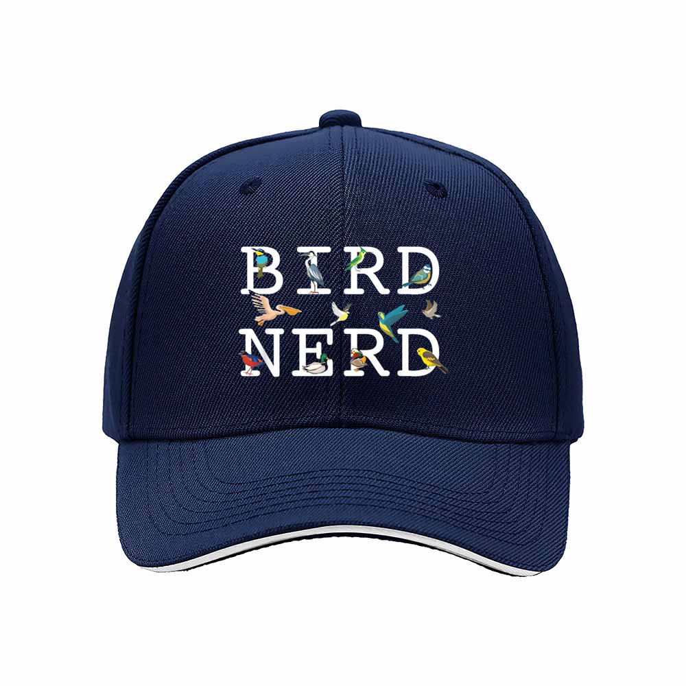 Bird Nerd Embroidered Baseball Cap Men Women Gift Hat - Image 2