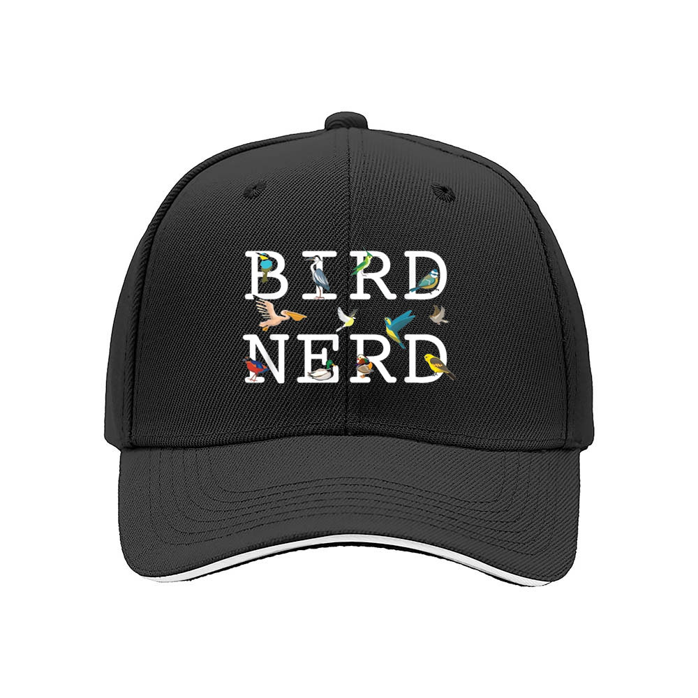 Bird Nerd Embroidered Baseball Cap Men Women Gift Hat - Image 3