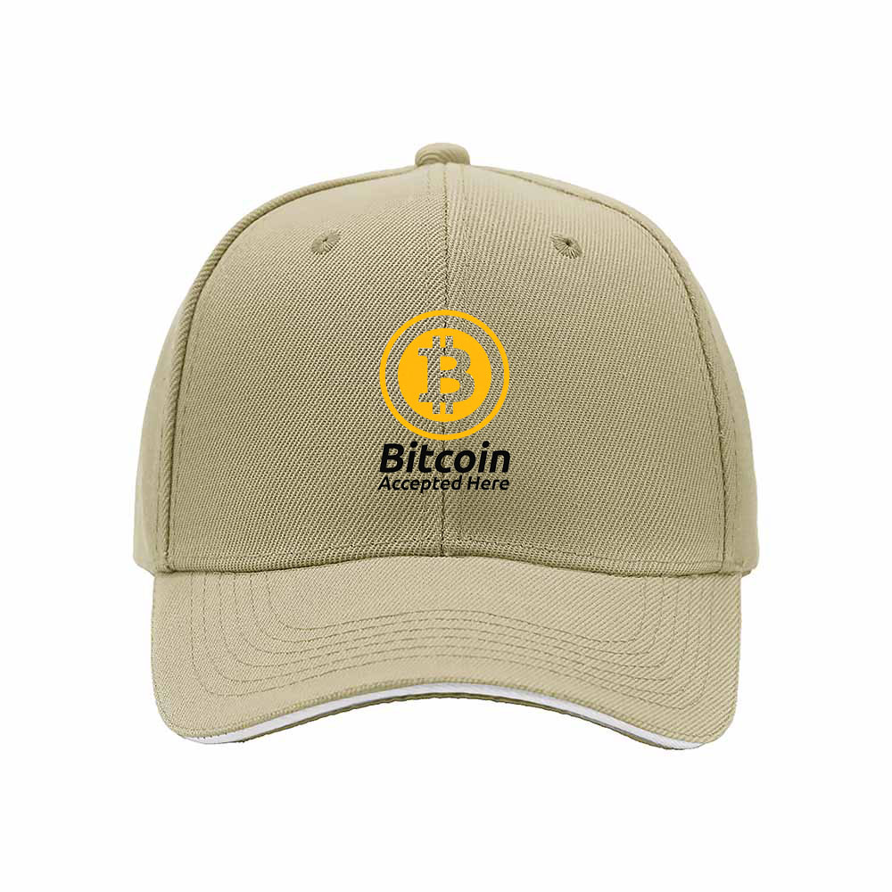 Bitcoin Logo Men's Baseball Cap Black Yellow Design Gift for Crypto Fans - Image 4