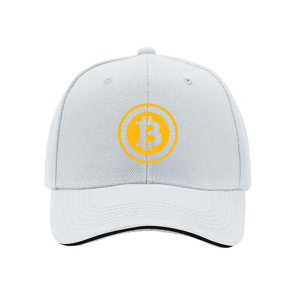 Bitcoin Logo Men's Baseball Cap Black Yellow Design Gift for Crypto Fans - Image 5
