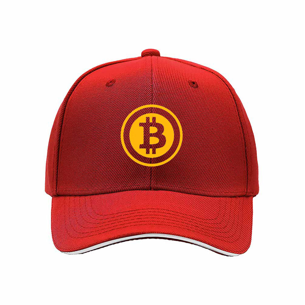 Bitcoin Logo Men's Baseball Cap Black Yellow Design Gift for Crypto Fans - Image 6