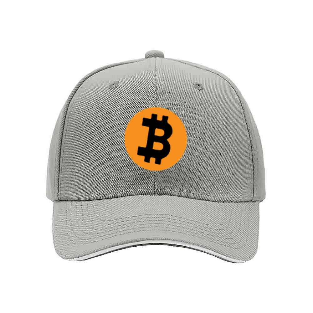 Bitcoin Logo Men's Baseball Cap Black Orange Design Gift for Crypto Fans - Image 7