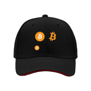 Bitcoin Logo Men's Baseball Cap Gift for Crypto Fans