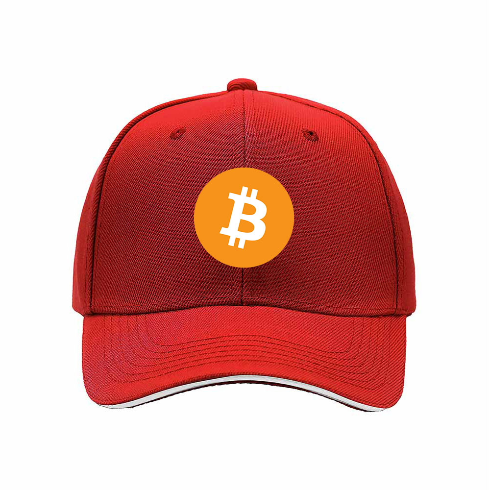 Bitcoin Logo Men's Baseball Cap Black Orange Design Gift for Crypto Fans - Image 6