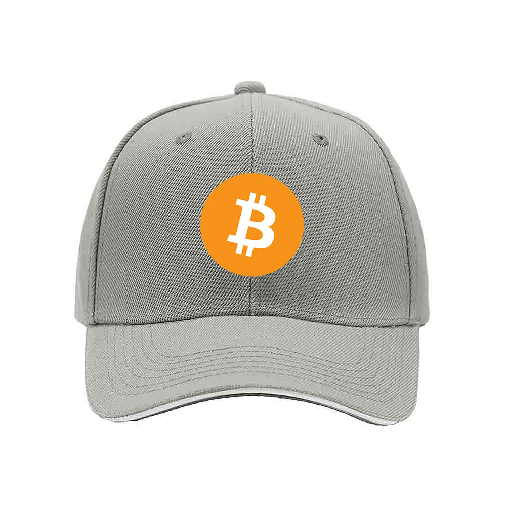 Bitcoin Logo Men's Baseball Cap Black Orange Design Gift for Crypto Fans - Image 7