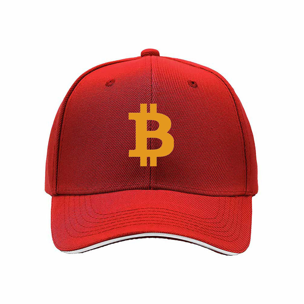 Bitcoin Logo Men's Baseball Cap Black Gold Design Gift for Crypto Fans - Image 6