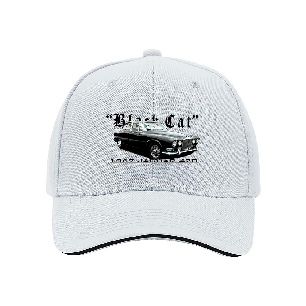 Classic Black Car Print Baseball Cap Men's Women's Fashion Gift Hat - Image 5