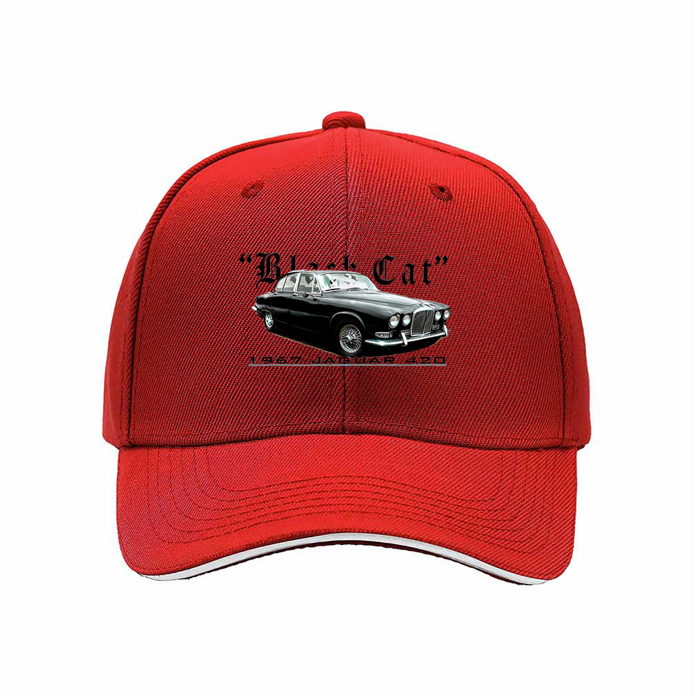 Classic Black Car Print Baseball Cap Men's Women's Fashion Gift Hat - Image 6