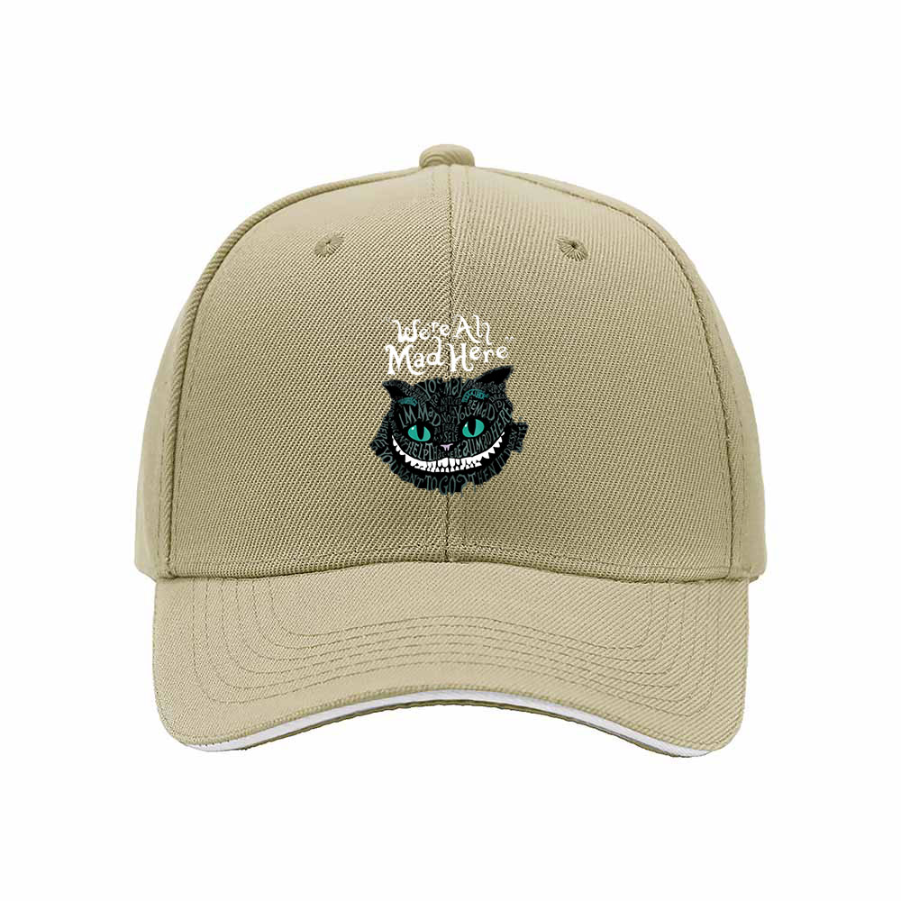 We're All Mad Here Cheshire Cat Baseball Cap Men Women Gift - Image 4