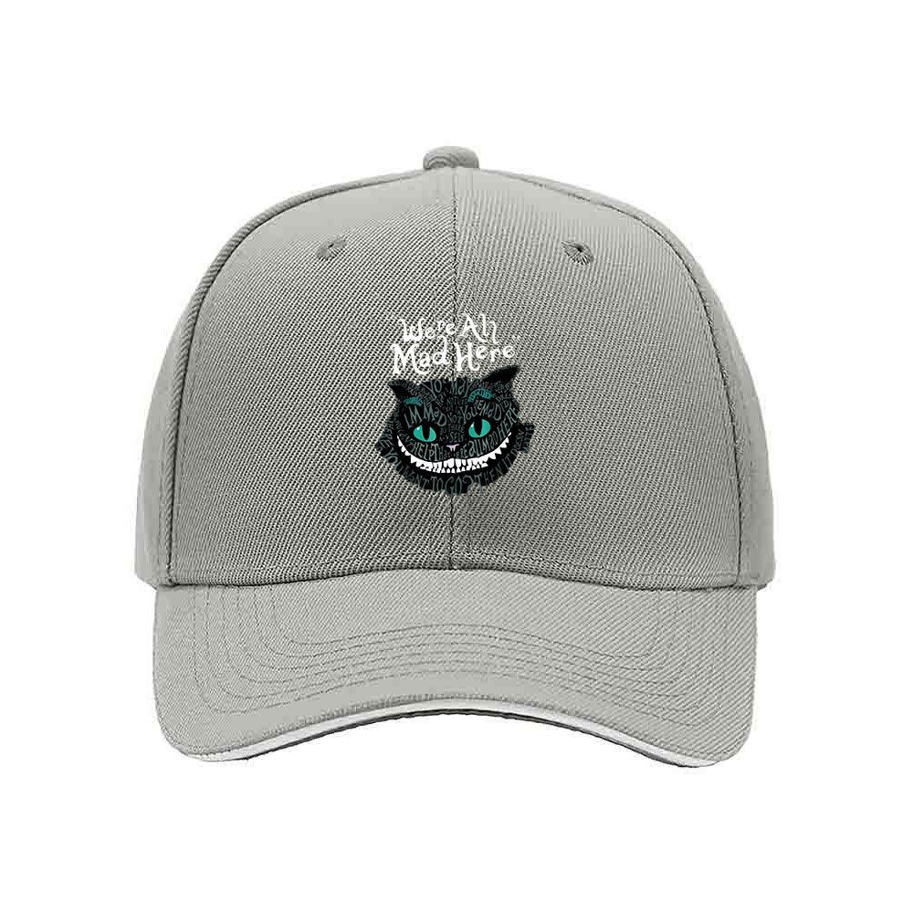 We're All Mad Here Cheshire Cat Baseball Cap Men Women Gift - Image 7