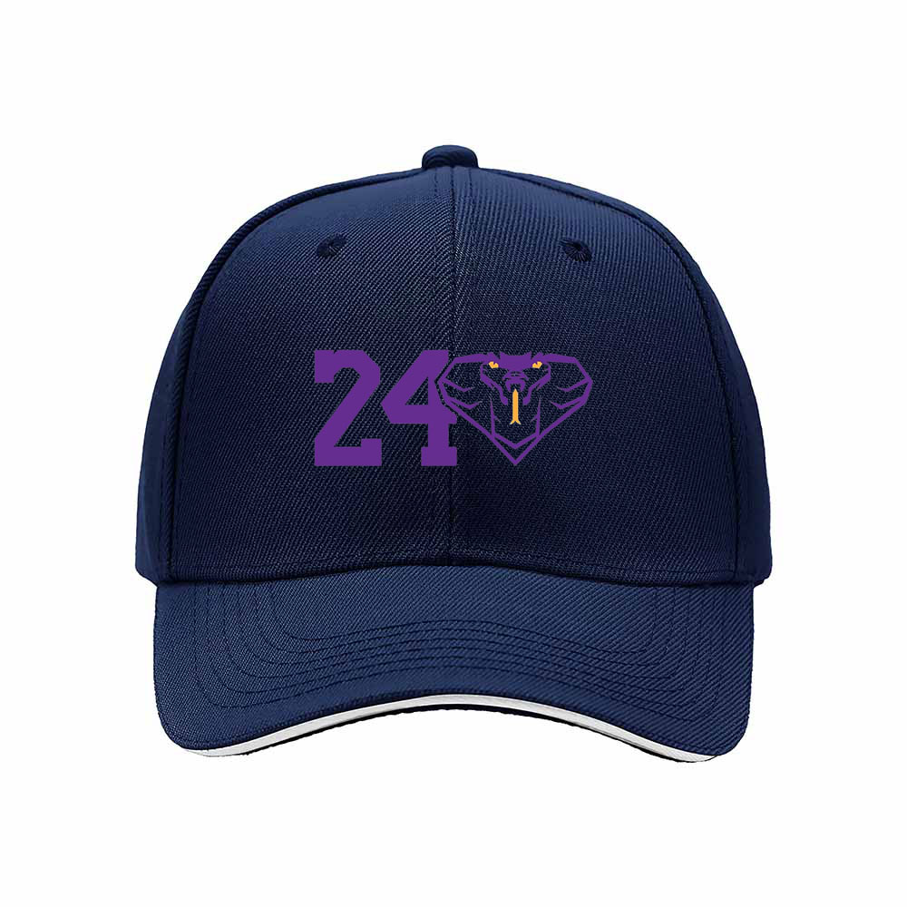 24 Purple Snake Logo Baseball Cap Men's Women's Gift Hat - Image 2