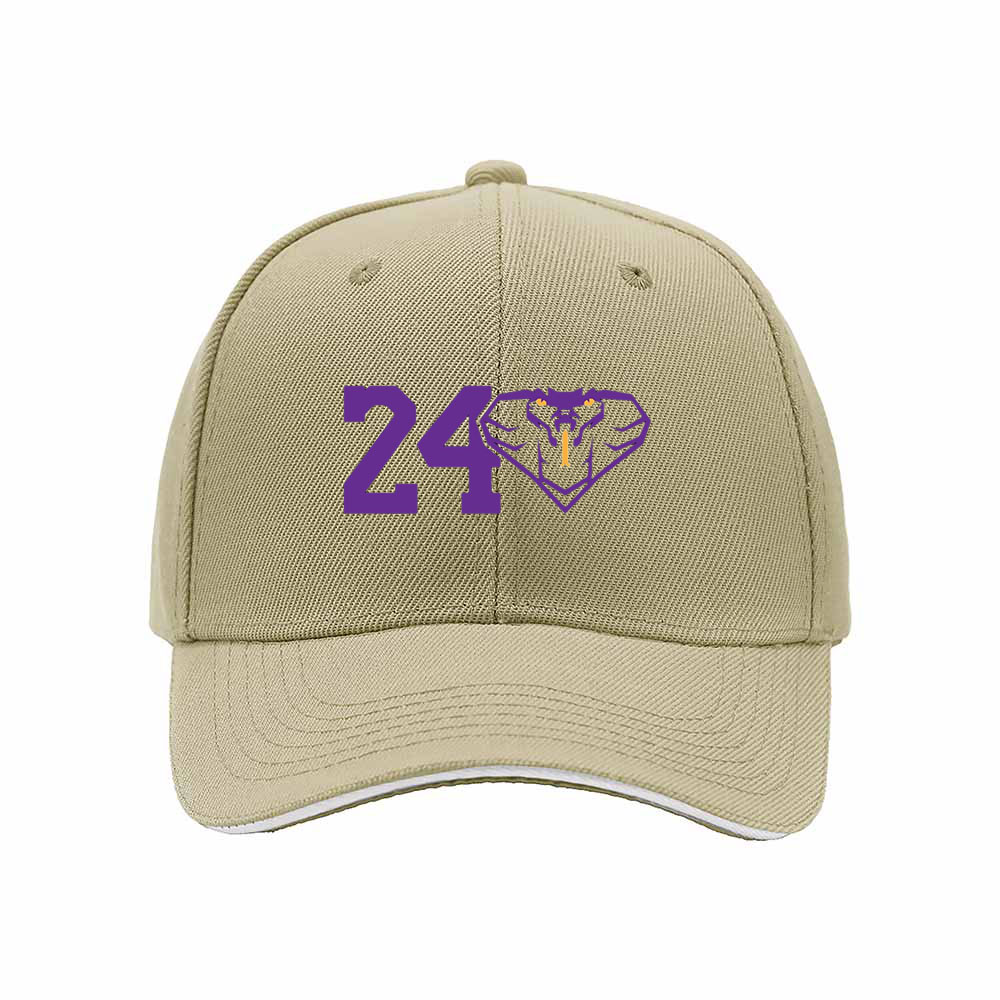 24 Purple Snake Logo Baseball Cap Men's Women's Gift Hat - Image 4