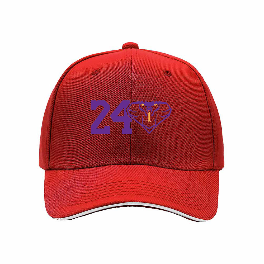 24 Purple Snake Logo Baseball Cap Men's Women's Gift Hat - Image 6