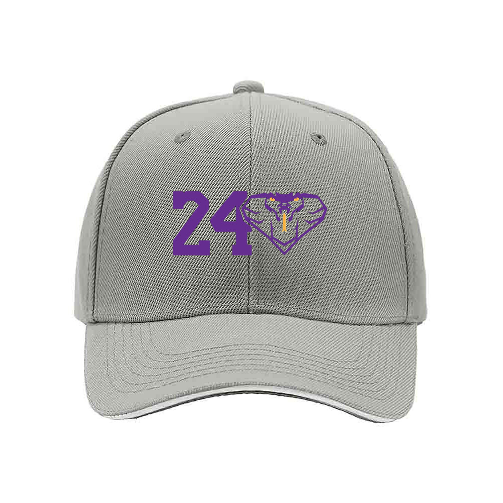 24 Purple Snake Logo Baseball Cap Men's Women's Gift Hat - Image 7
