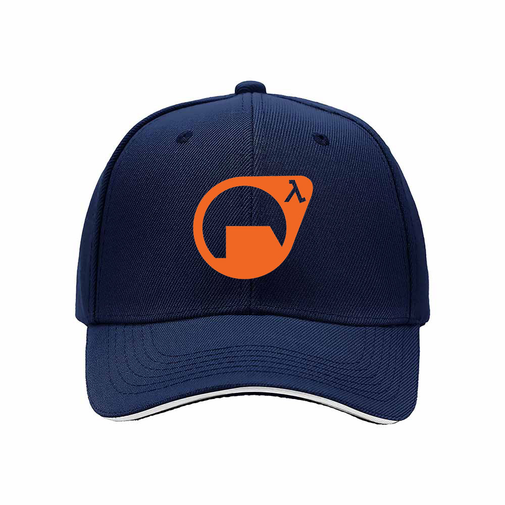 Orange Lambda Logo Men's Baseball Cap Fashion Gift Hat - Image 2