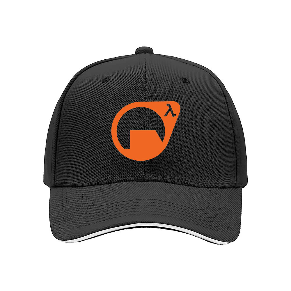 Orange Lambda Logo Men's Baseball Cap Fashion Gift Hat - Image 3