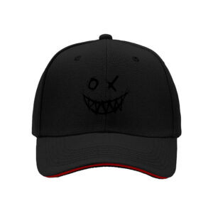 Black Smile Face Baseball Cap for Men Women Casual Gift Hat