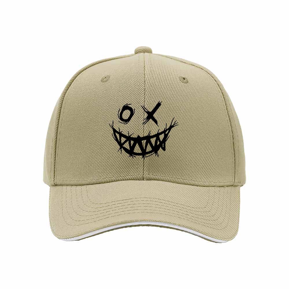 Black Smile Face Baseball Cap for Men Women Casual Gift Hat - Image 4