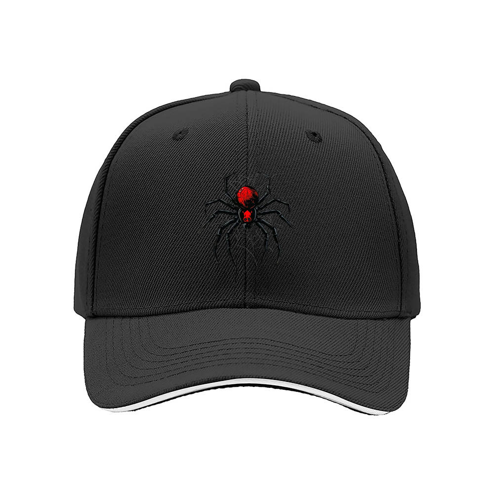 Black Spider Embroidered Baseball Cap Men Women Gift Hat - Image 3